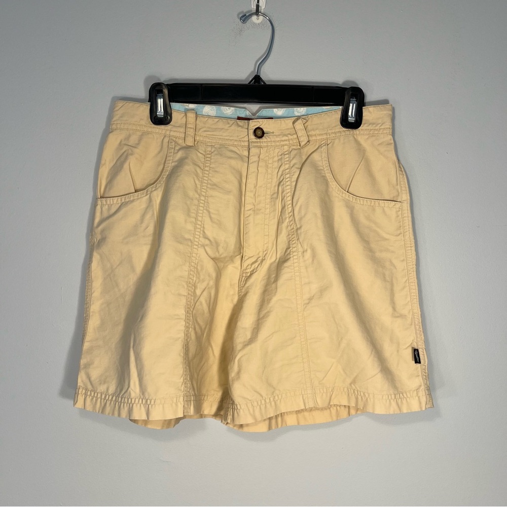 Horny Toad Shorts Womens 8 Beige Chino Pockets High Waisted Comfy Outdoor Casual